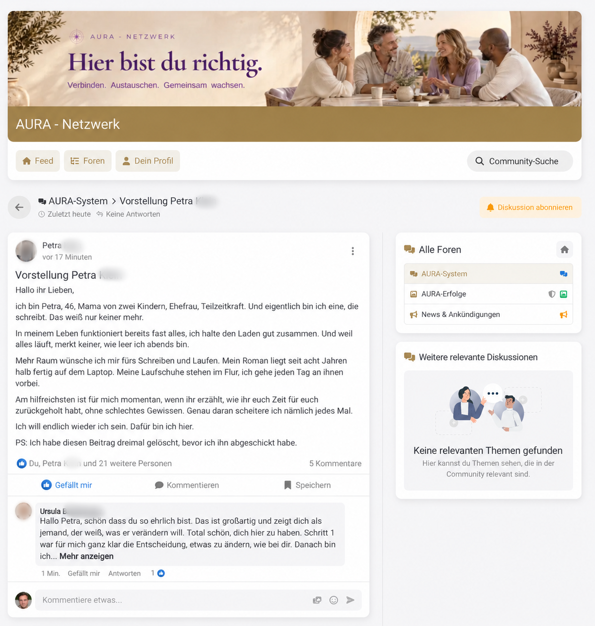 Community-Screenshot: Eine erfolgreiche Umsetzung